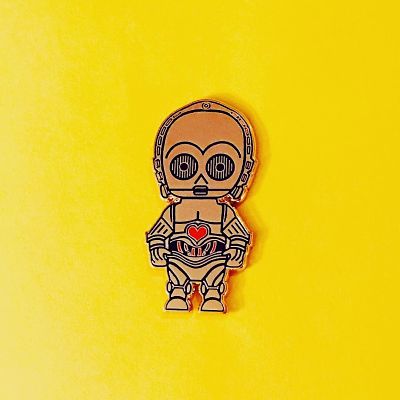 Star Wars C3P0 droid enamel pin