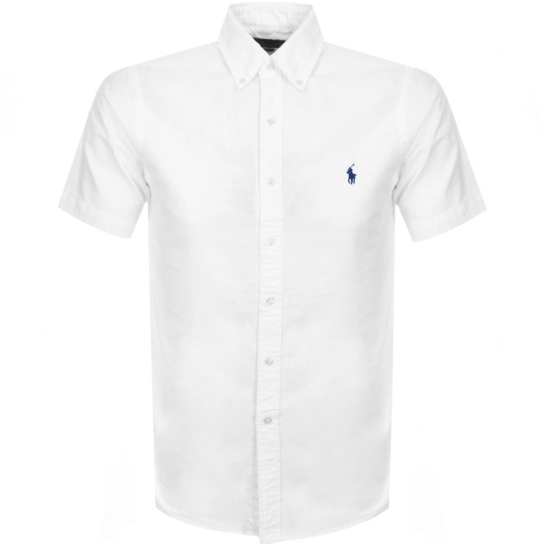 Ralph Lauren Short Sleeved Slim Fit Shirt In White
