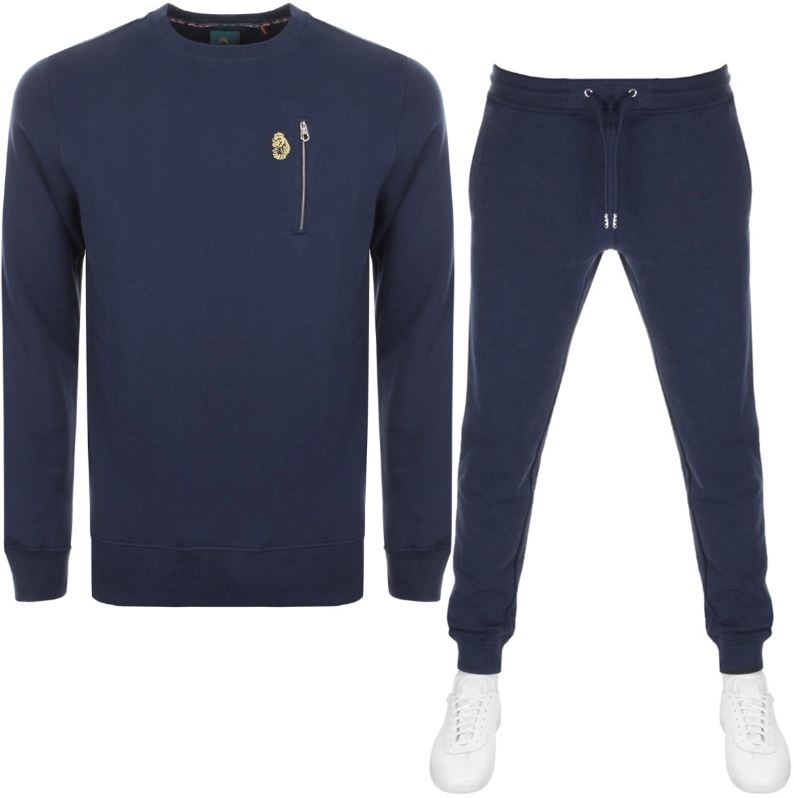 Luke 1977 Paris And Rome Tracksuit In Navy
