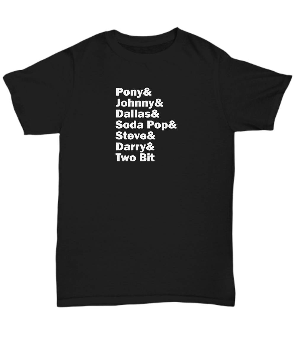 The Outsiders list shirt