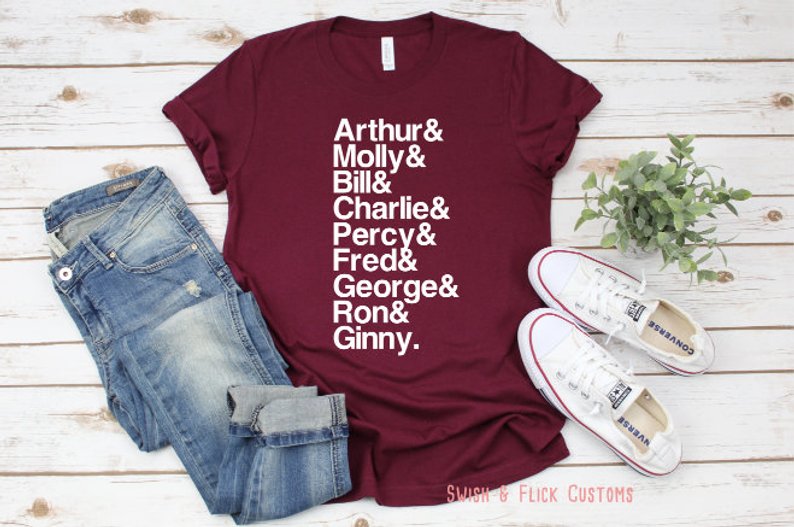 Weasley family shirt