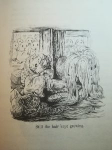 Tuppenny grows too much hair