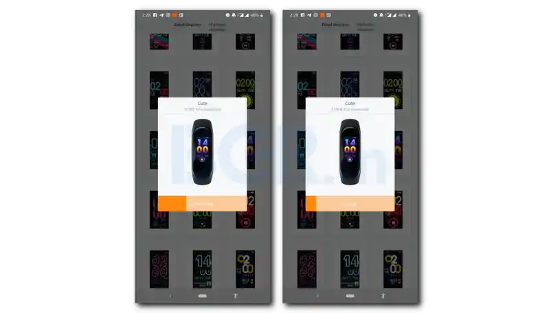 Xiaomi Mi Band 4 Syncing new Mi Band Faces Themes