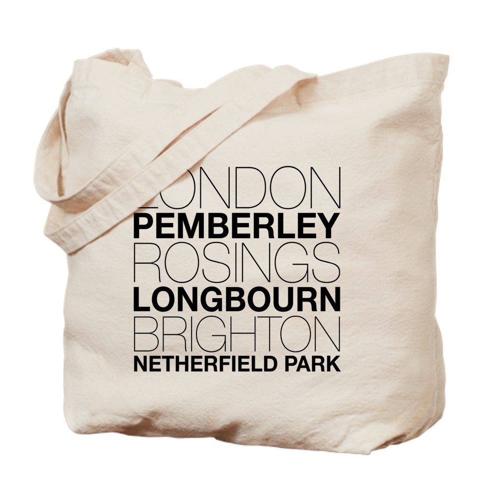 Pride & Prejudice Settings Tote, Best Jane Austen Totes, Book Riot