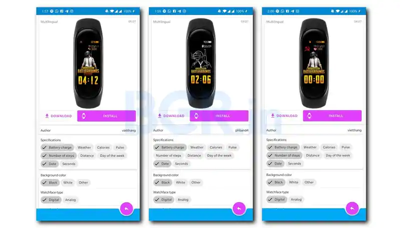 Xiaomi Mi Band 4 PUBG Theme Steps 3