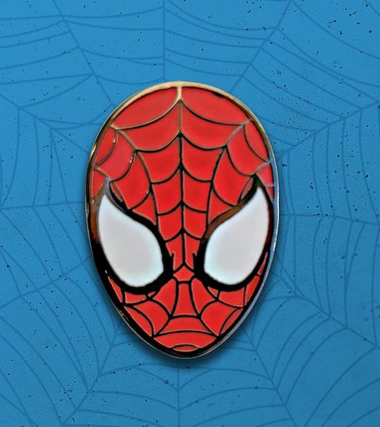 Spider-Man enamel pin mask
