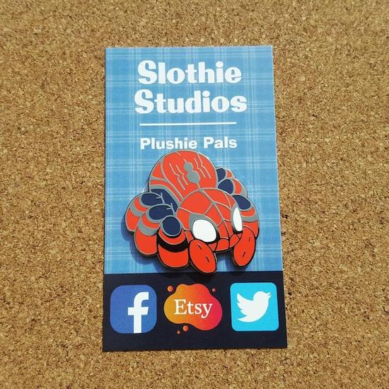spider-man as a spider pin