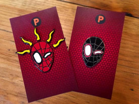 into the spider-verse enamel pins