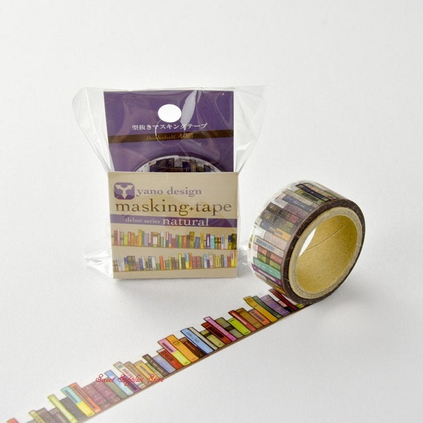 Book Shelf Japanese Die Cut Washi Tape by SweetSuppliesStore