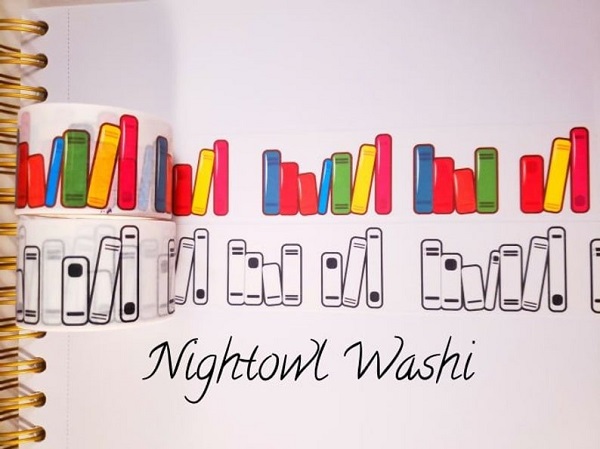 Custom Book Washi Tape by NightowlWashi