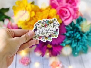 Bibliphile sticker
