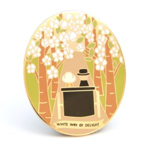 White Way of Delight Enamel Pin