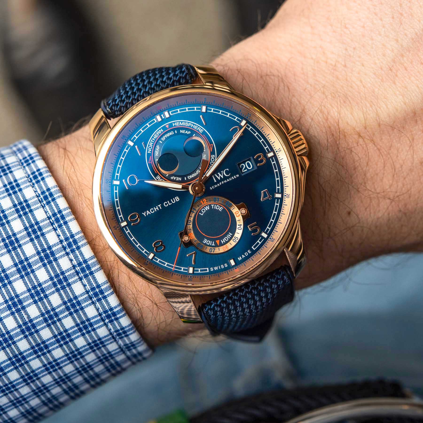 Hands-On Debut: IWC Portugieser Yacht Club With New Moon & Tide Complication Hands-On Hands-On Debut: IWC Portugieser Yacht Club With New Moon & Tide Complication Hands-On