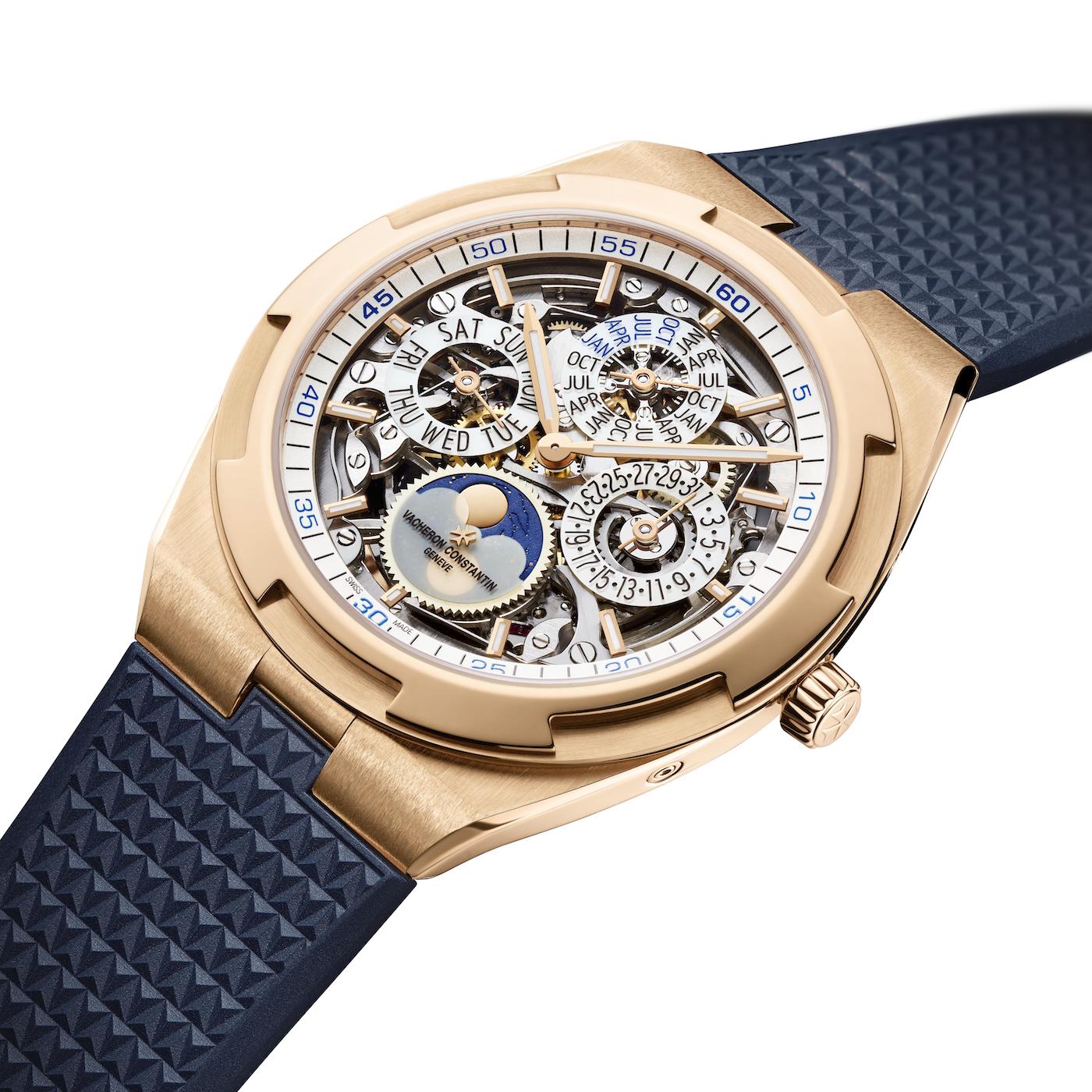 Vacheron Constantin Overseas Perpetual Ultra-Thin Openworked & Blue Dial Pink Gold Watches Watch Releases Vacheron Constantin Overseas Perpetual Ultra-Thin Openworked & Blue Dial Pink Gold Watches Watch Releases