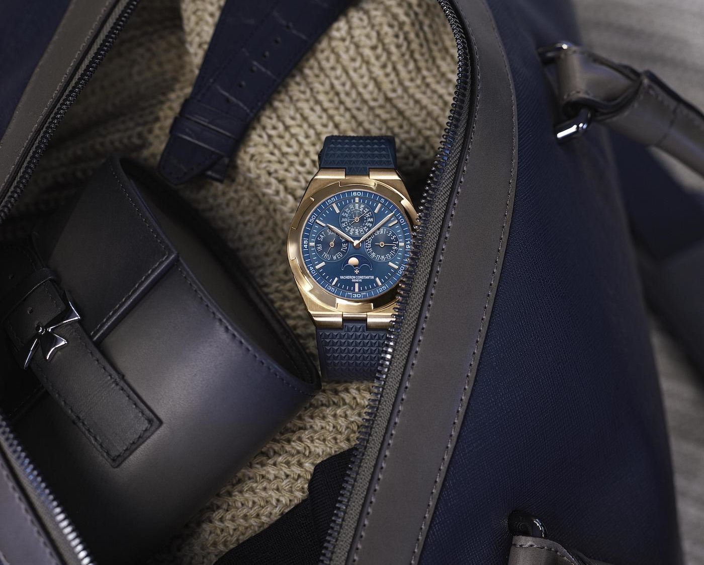 Vacheron Constantin Overseas Perpetual Ultra-Thin Openworked & Blue Dial Pink Gold Watches Watch Releases Vacheron Constantin Overseas Perpetual Ultra-Thin Openworked & Blue Dial Pink Gold Watches Watch Releases