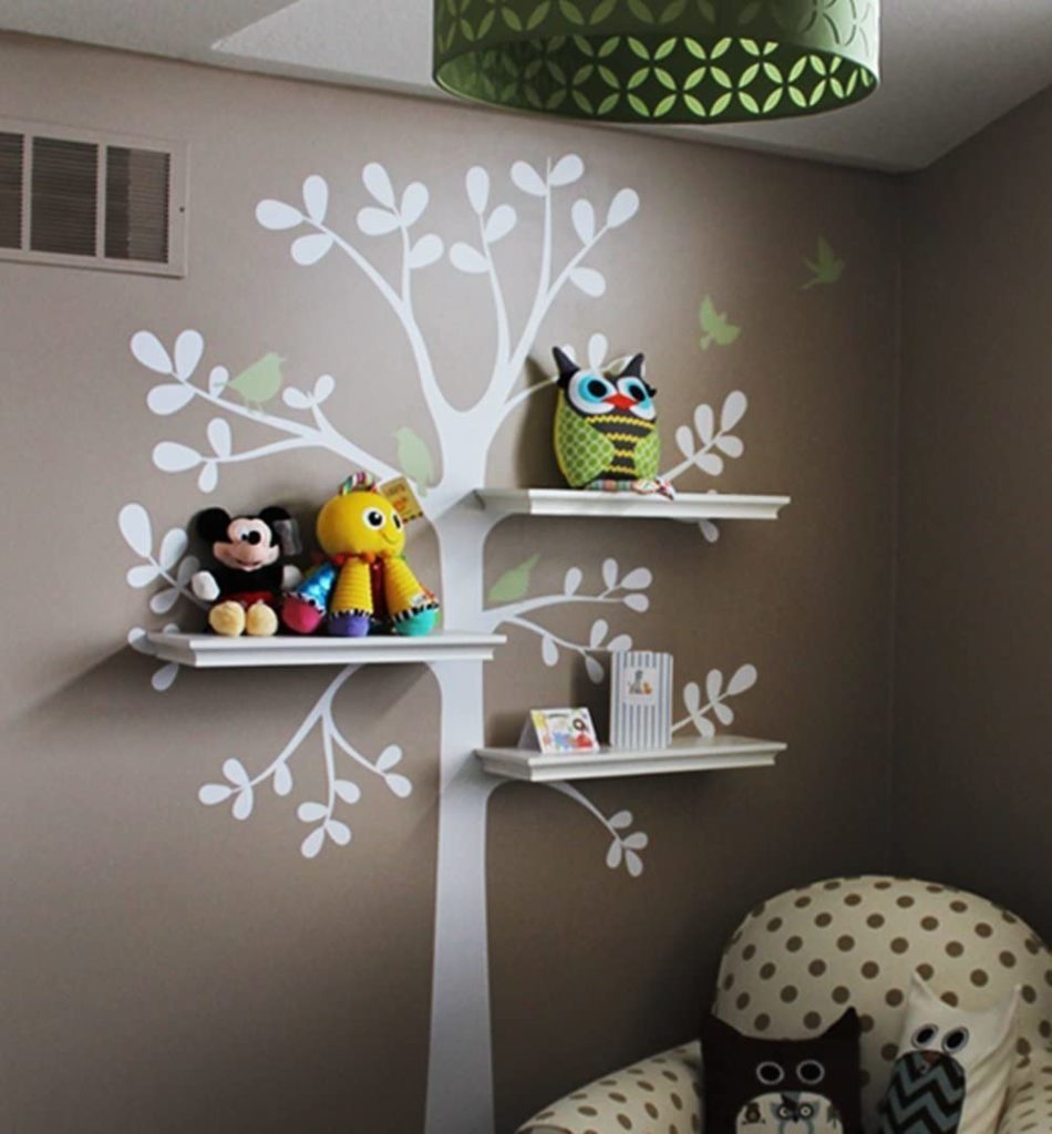 shelving tree wall sticker