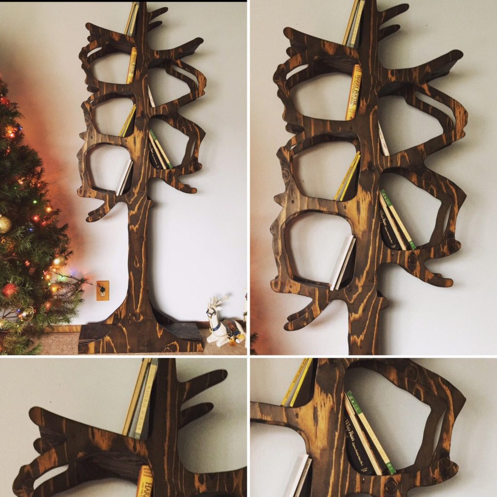 enchanted tree bookshelf