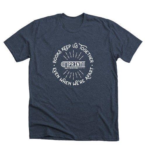 Print: A Bookstore T-shirt from Portland, ME Bonfire