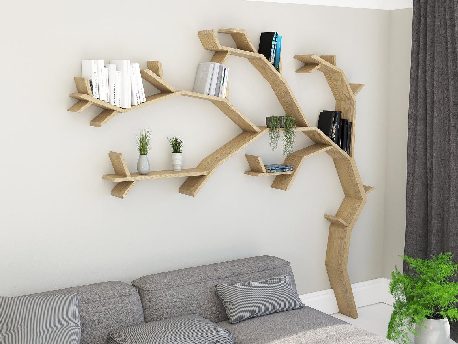 windswept oak tree shelf