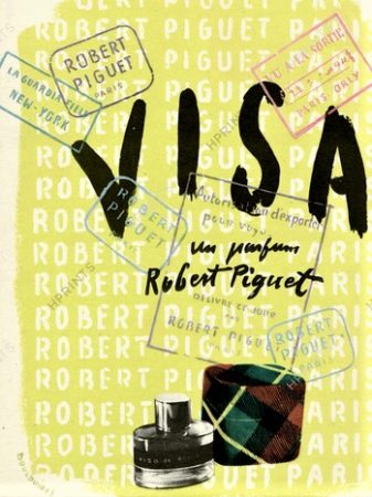 1947 vintage visa by germaine cellier robert piguet ad 